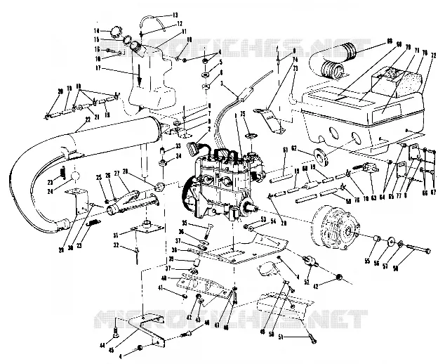 SUPPORT MOTEUR (400) (4910941094021A)
