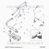 SYSTÃˆME D'ALIMENTATION, RAIL, LINES AND THROTTLE BODY