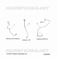 ELECTRICITE, GPS HARNESS AND ANTENNA