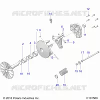 SYSTEME DE TRANSMISSION, PRIMARY CLUTCH