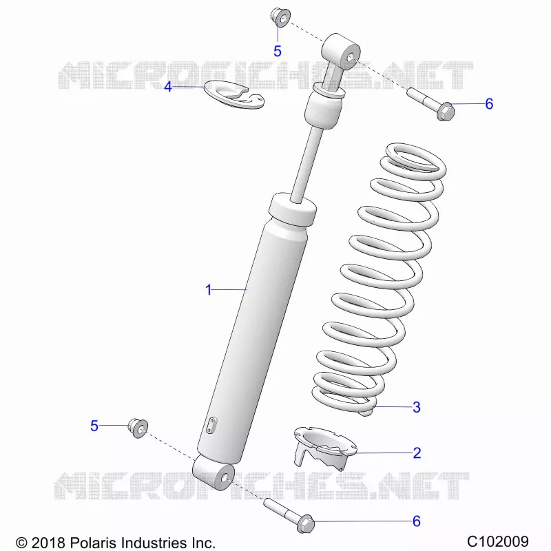 SUSPENSION, AMORTISSEUR AVANT