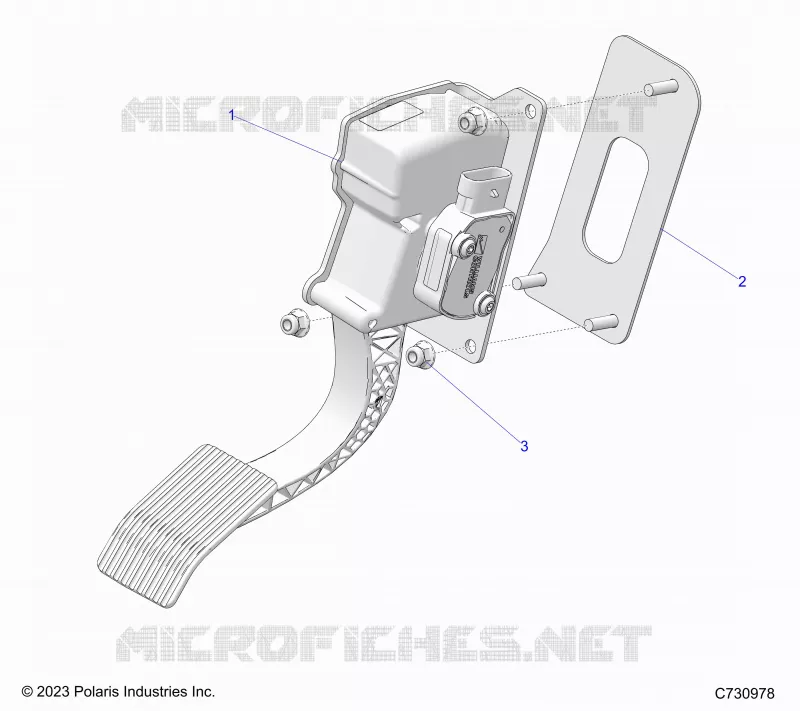 ELECTRICITE, THROTTLE PEDAL