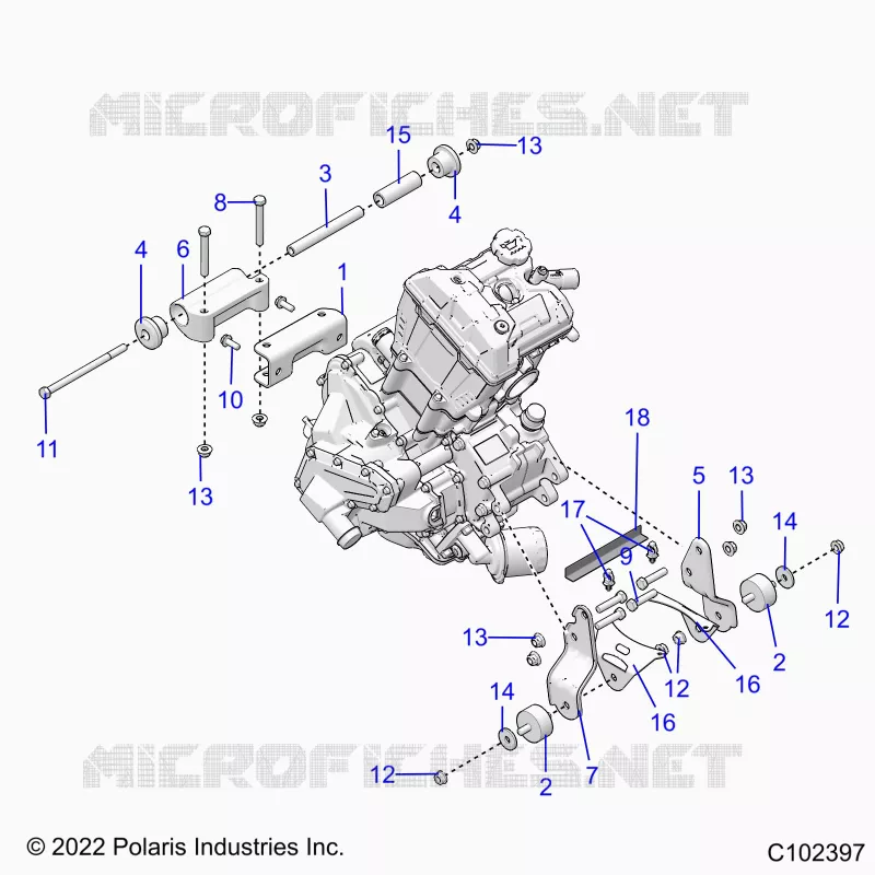 MOTEUR, MOUNTING & LONG BLOCK