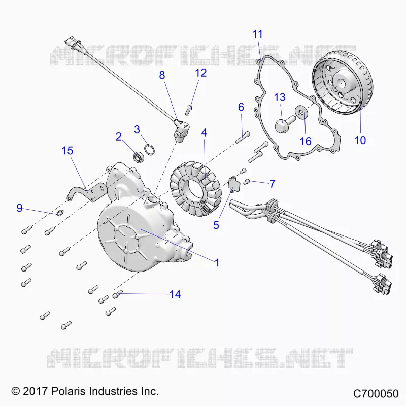 ENGINE, STATOR AND FLYROUE