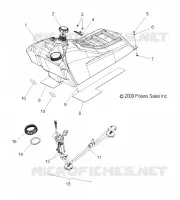 SYSTÈME D'ALIMENTATION, CARBURANT TANK ASM.