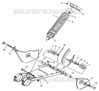 BRAS OSCILLANT ET AMORTISSEUR ARRIERE BIG BOSS 6X6 400L W97AE38A (4940814081C005)
