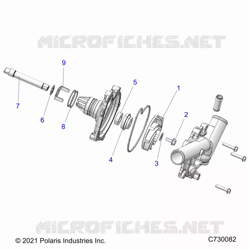 MOTEUR, WATERPUMP ASSEMBLY- R23RRE99FJ/F9/RRS99CJ/F9/FJ/C9/CK/RRP99CJ (C730082)