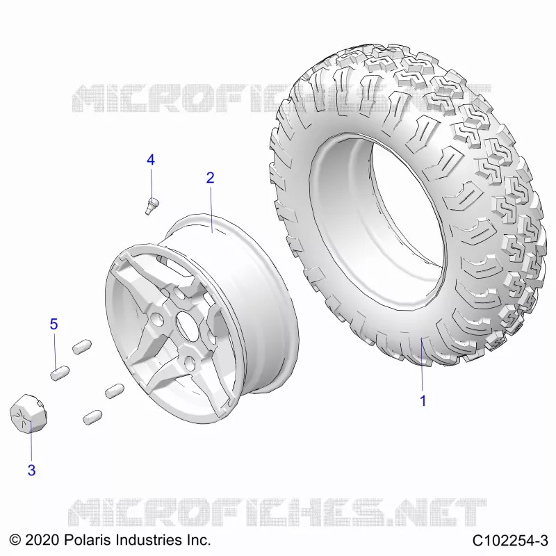 ROUES, FRONT TIRE