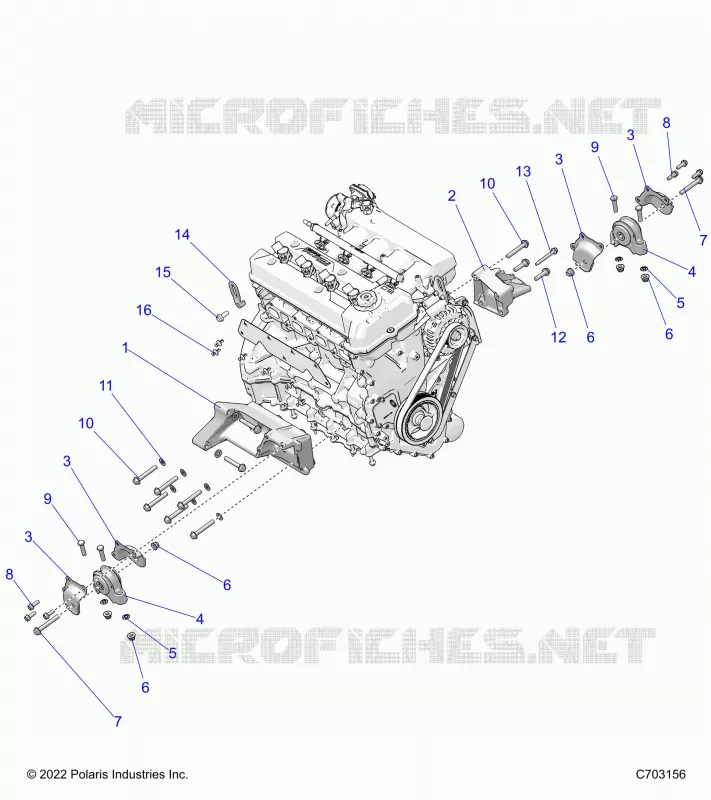 MOTEUR, MOUNTING & LONG BLOCK