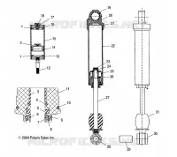 AMORTISSEUR (REAR TRACK)(M-10)