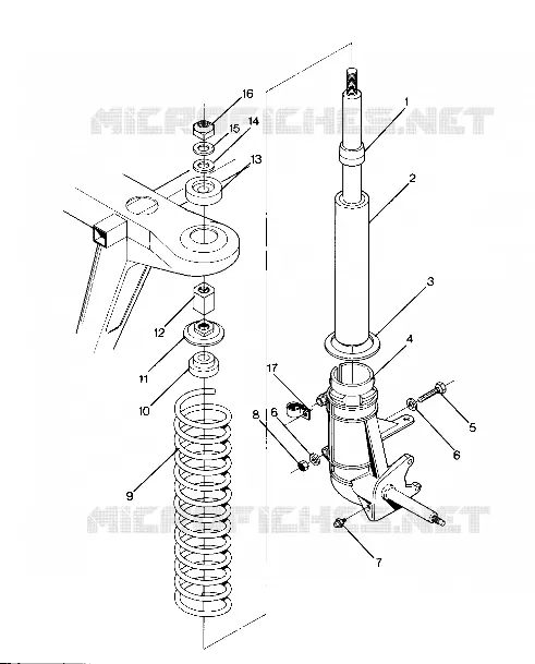 JAMBE DE FORCE AVANT ASSEMBLY (4916361636010A)