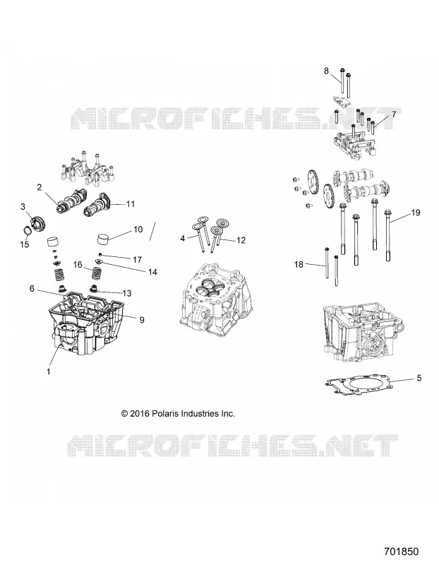 CYLINDRE HEAD, CAMS AND VALVES