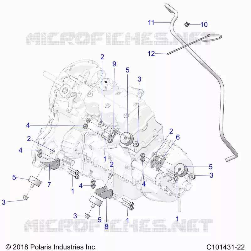 ENGINE, TRANSMISSION MOUNTING & LONG BLOCK