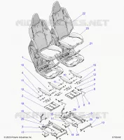 SIEGE ASM. AND SLIDER, FRONT
