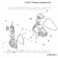 ENGINE, ALTERNATEUR  COVER HVAC