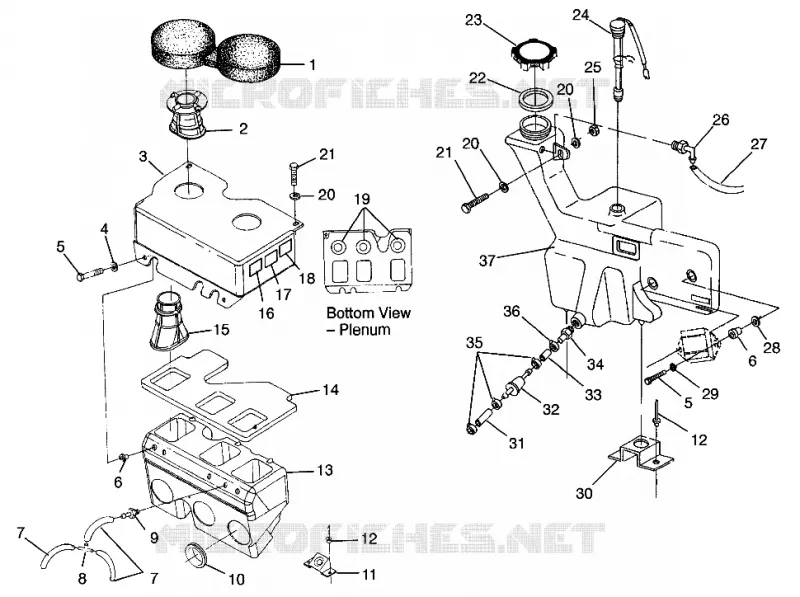 RESERVOIR D'HUILE / BOITE A AIR ULTRA SKS 0960578, EUROPEAN ULTRA SKS E960578, AND ULTRA (4931683168C007)