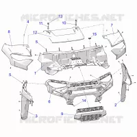 CAPOT AND FRONT FACIA -R22RRE99AC/AM/AS/A9/B9/BS/BM (C730145)