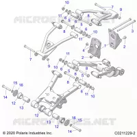 SUSPENSION ARRIERE CONTROL ARM, MOUNTING