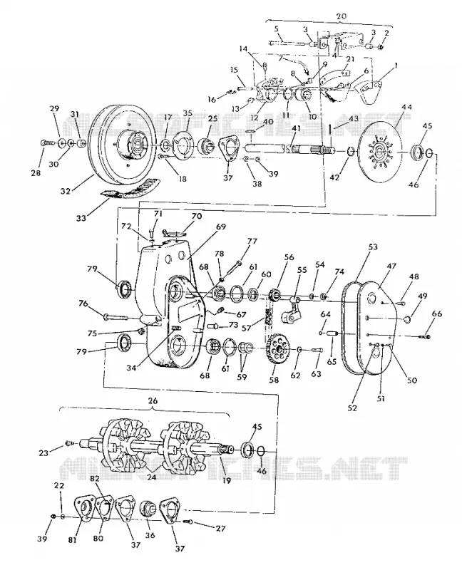 FREIN ET CARTER DE CHAINEE FROM SERIAL NUMBER 1845189