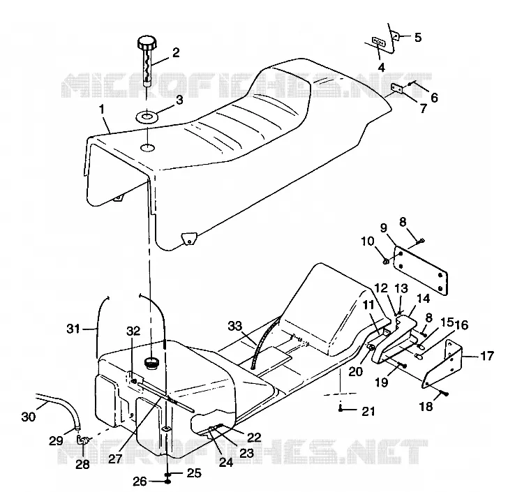 SIEGE ET RESERVOIR 600 XC 0981758 (4944194419A006)