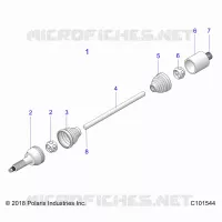 DRIVE TRAIN, ARBRE DE TRANSMISSION ARRIERE