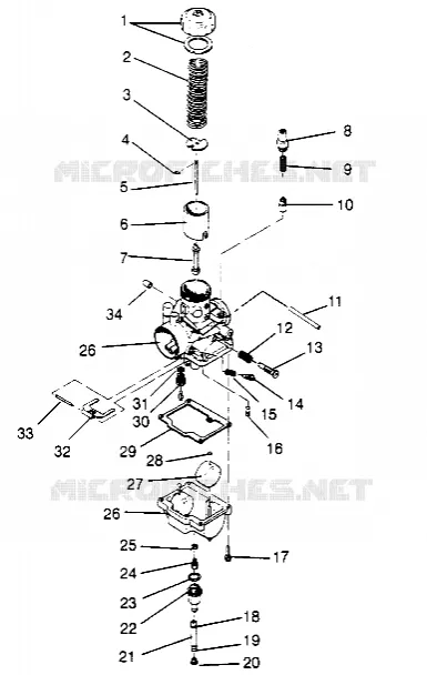 CARBURATEUR SPORT 0950443, SPORT TOURING 0950243  and EUROPEAN SPOR (4928822882C014)