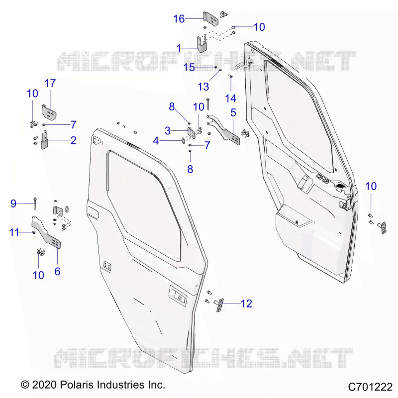 PORTES, FRONT, MOUNTING