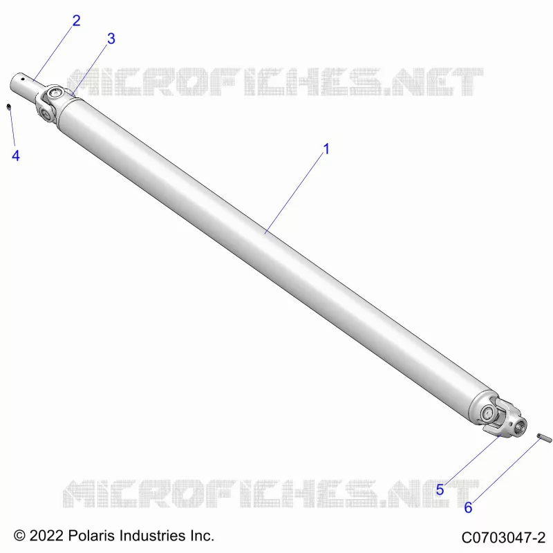 SYSTÃˆME DE TRANSMISSION, PROP SHAFT,FRONT