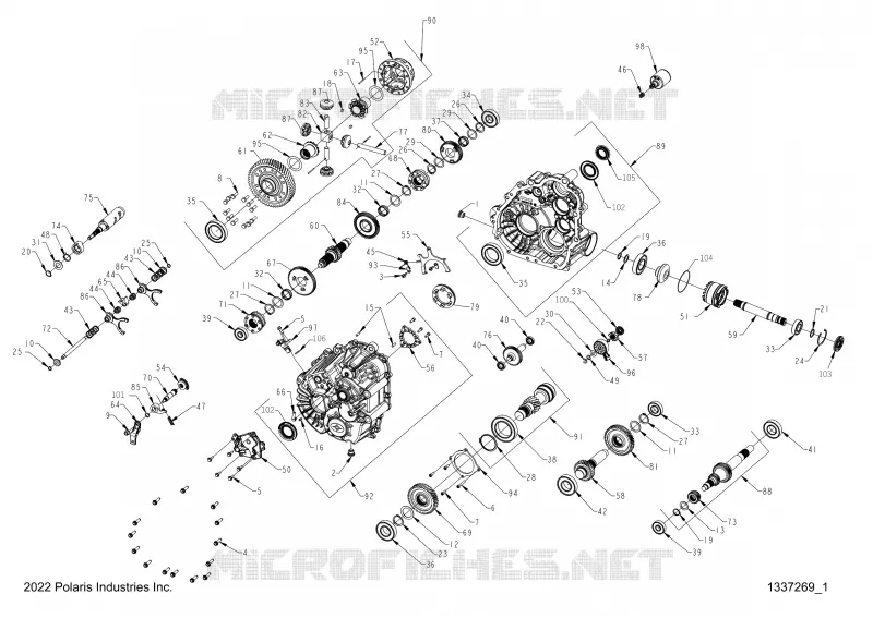 SYSTÃˆME DE TRANSMISSION, GEARCASE, MAIN