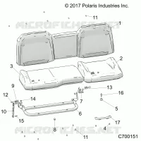 SIEGE ASM. REAR