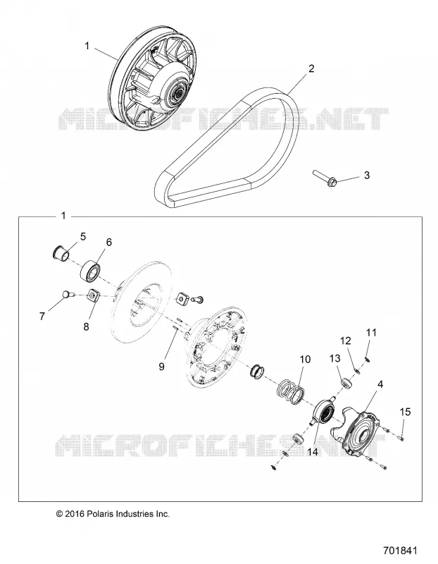 SYSTEME DE TRANSMISSION, SECONDARY CLUTCH