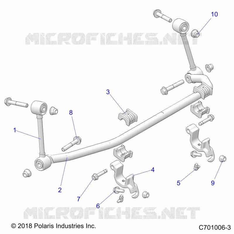 SUSPENSION, FRONT BARRE STABILISATRICE- Z23N4V99AL/BL/AR/BR (C701006-3)