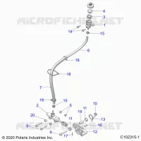 BRAKES, BRAKE PEDAL AND MAITRE CYLINDRE