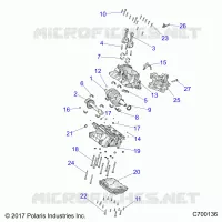ENGINE, CRANKCASE AND VILEBREQUIN