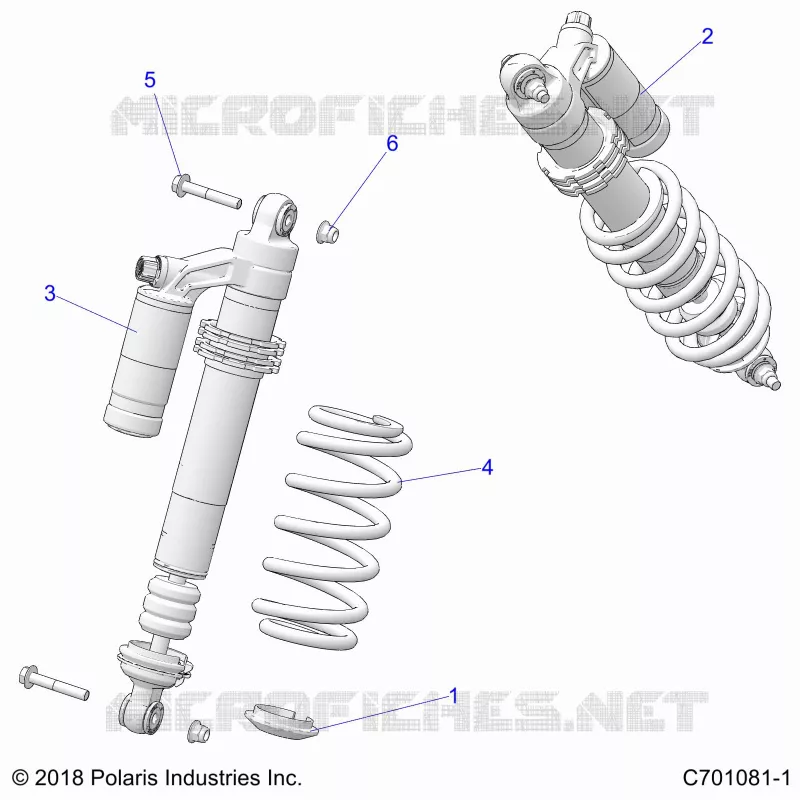 SUSPENSION, AMORTISSEUR AVANT MOUNTING