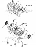 CARTERS MOTEUR 500 EFI SKS 0962574, 500 EFI RMK 0962974, and EUROPEAN 500 EFI SK (4931983198C008)