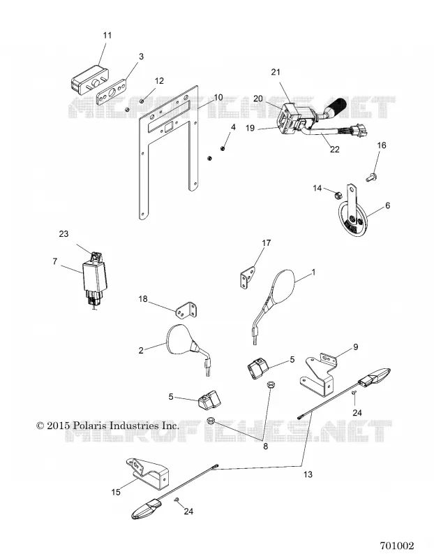ECLAIRAGE DE PLAQUE D'IMMATRICULATION AND MIRRORS