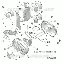 DRIVE TRAIN, COUVERCLE D'EMBRAYAGE AND DUCTING