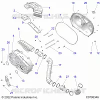 SYSTÃˆME DE TRANSMISSION, CLUTCH COVER AND DUCTING