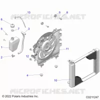 ENGINE, SYSTÃˆME DE REFROIDISSEMENT, RADIATOR, FAN & OVERFLOW BOTTLE