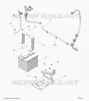 ELECTRICITE, BATTERY WITH CABLES, 12V