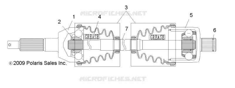 DRIVE TRAIN, TRANSMISSION ARRIERE SHAFT