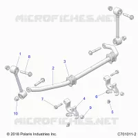SUSPENSION, FRONT BARRE STABILISATRICE- G21G4J99AW/BW (C701011-2)