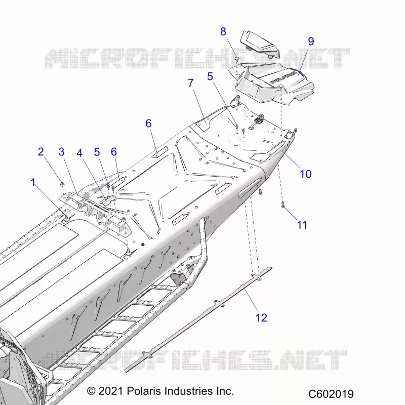 CHASSIS, REAR, MISC. COVERS AND SNOWFLAP