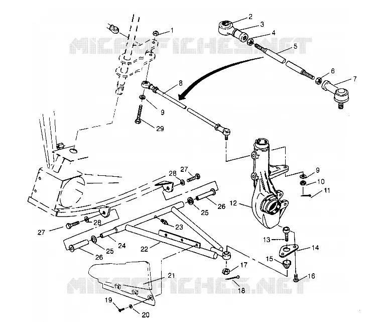 TRIANGLES SUSPENSIONS  Sportsman 4x4 W948040 (4926842684B009)