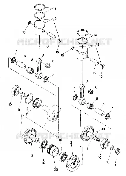 PISTON AND VILEBREQUIN SUPERTRAK (4919291929027A)