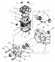 CARTERS MOTEUR and CYLINDRE STARLITE GT 0943127 (49250125010032)