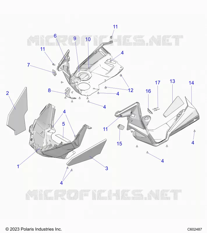 CARROSSERIE AVANT ASM./FENDERS