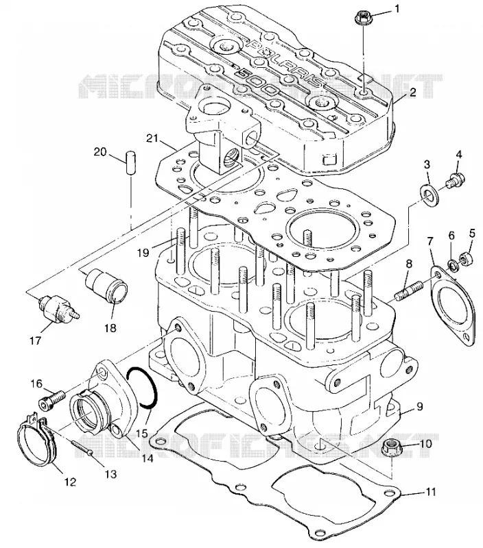 CYLINDRE 500 0972764, EUROPEAN 500 E972764, 500 SKS 0972564, EUROPEAN 500 S (4938393839D001)