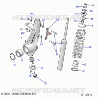 SUSPENSION, JAMBE DE FORCE AVANT